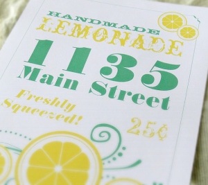 Lemonade Stand Flyer